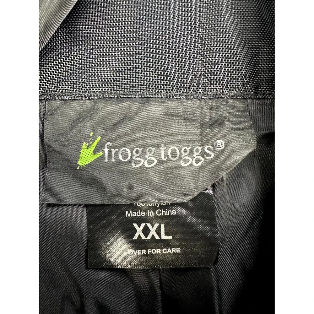 Frogg Toggs Bibbs Overalls Mens 2XL Black StormWatch Waterproof Breathable New - Picture 9 of 13